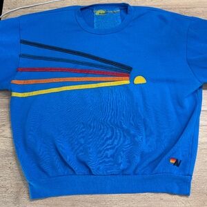 Aviator Nation - DAYDREAM RELAXED CREW SWEATSHIRT - OCEAN S